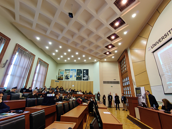 Main Hall at the University of Tirana